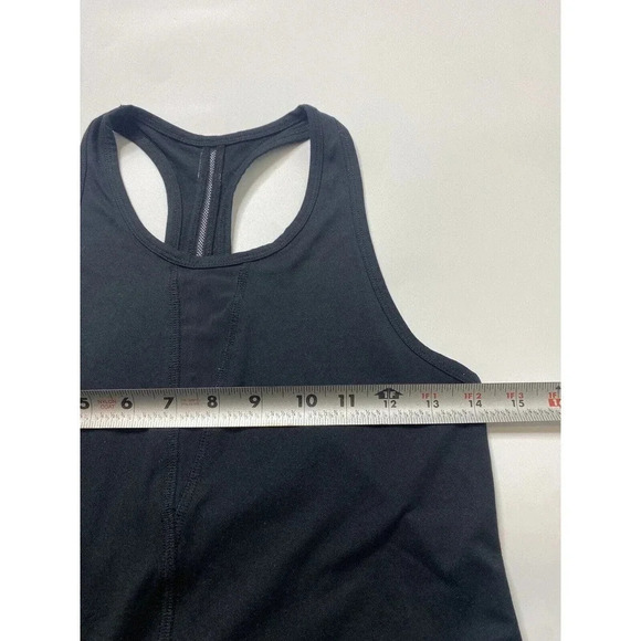 Zyia Active Black Mesh Racerback Round Hem Tank Top Woman’s size S - Picture 4 of 7